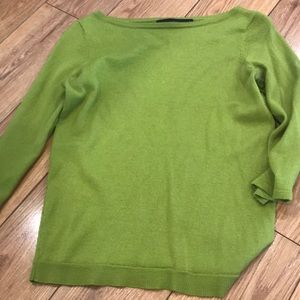 Lime green fitted sweater